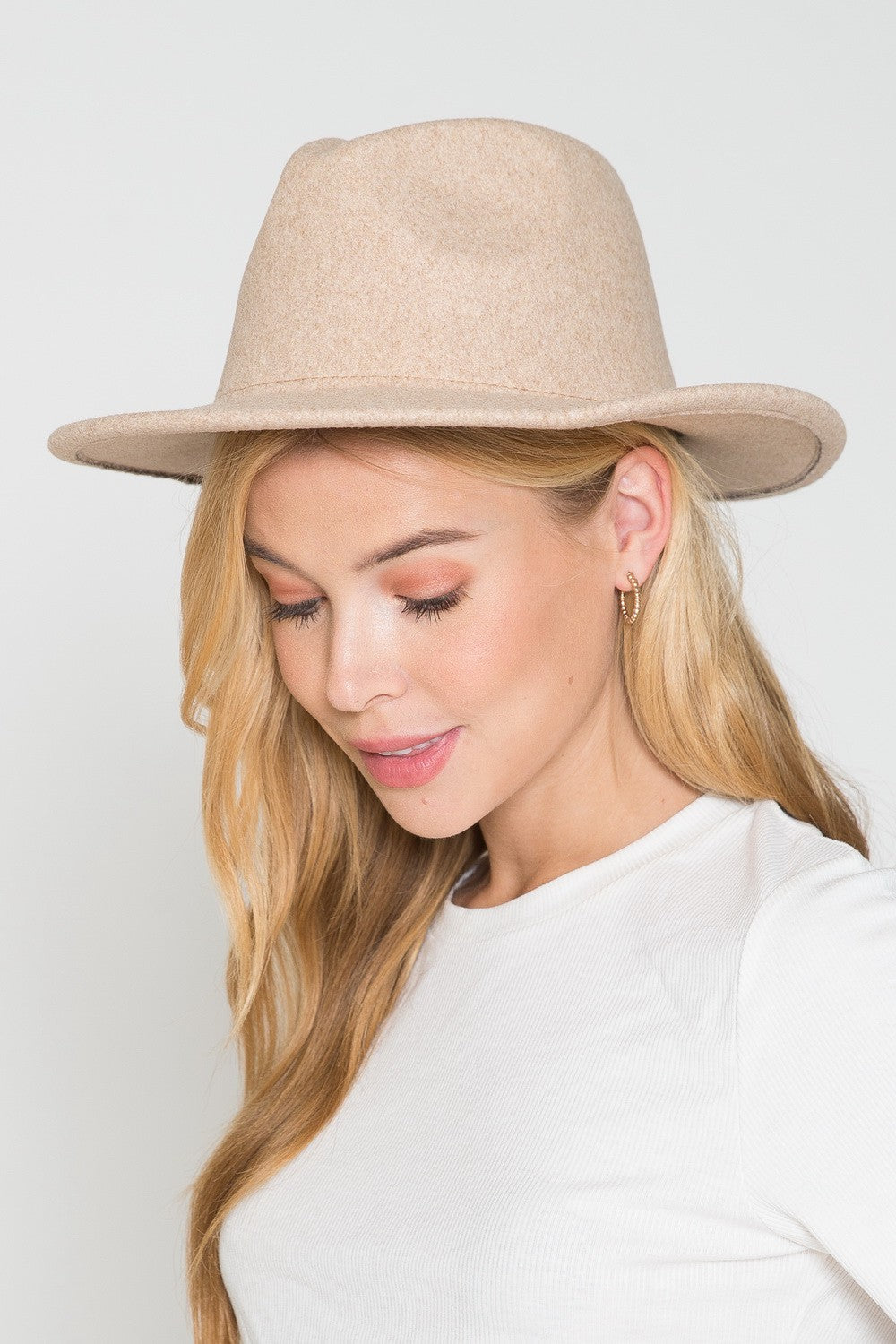 VINTAGE WOOL BLEND FEDORA HAT - Image 7