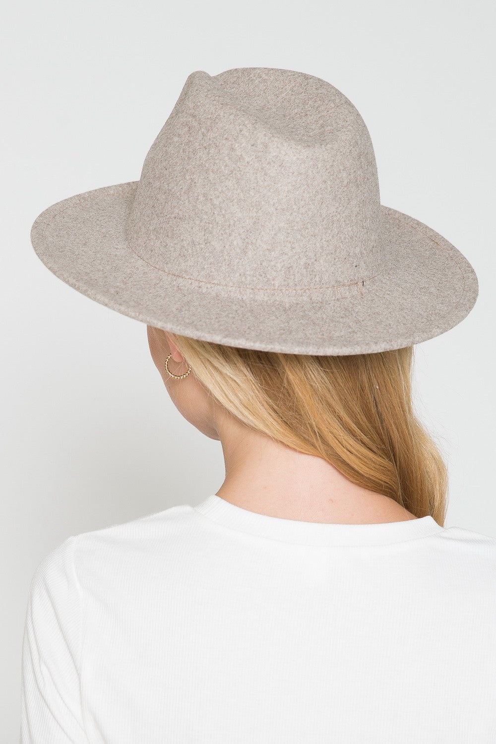VINTAGE WOOL BLEND FEDORA HAT - Image 4