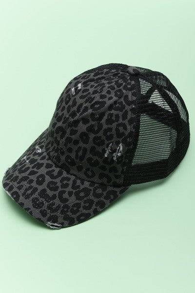 PREMIUM DISTRESS MESH BACK BASEBALL CAP - Image 7