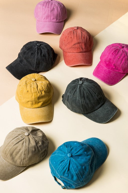 VINTAGE WASHED BASEBALL CAP - Image 3