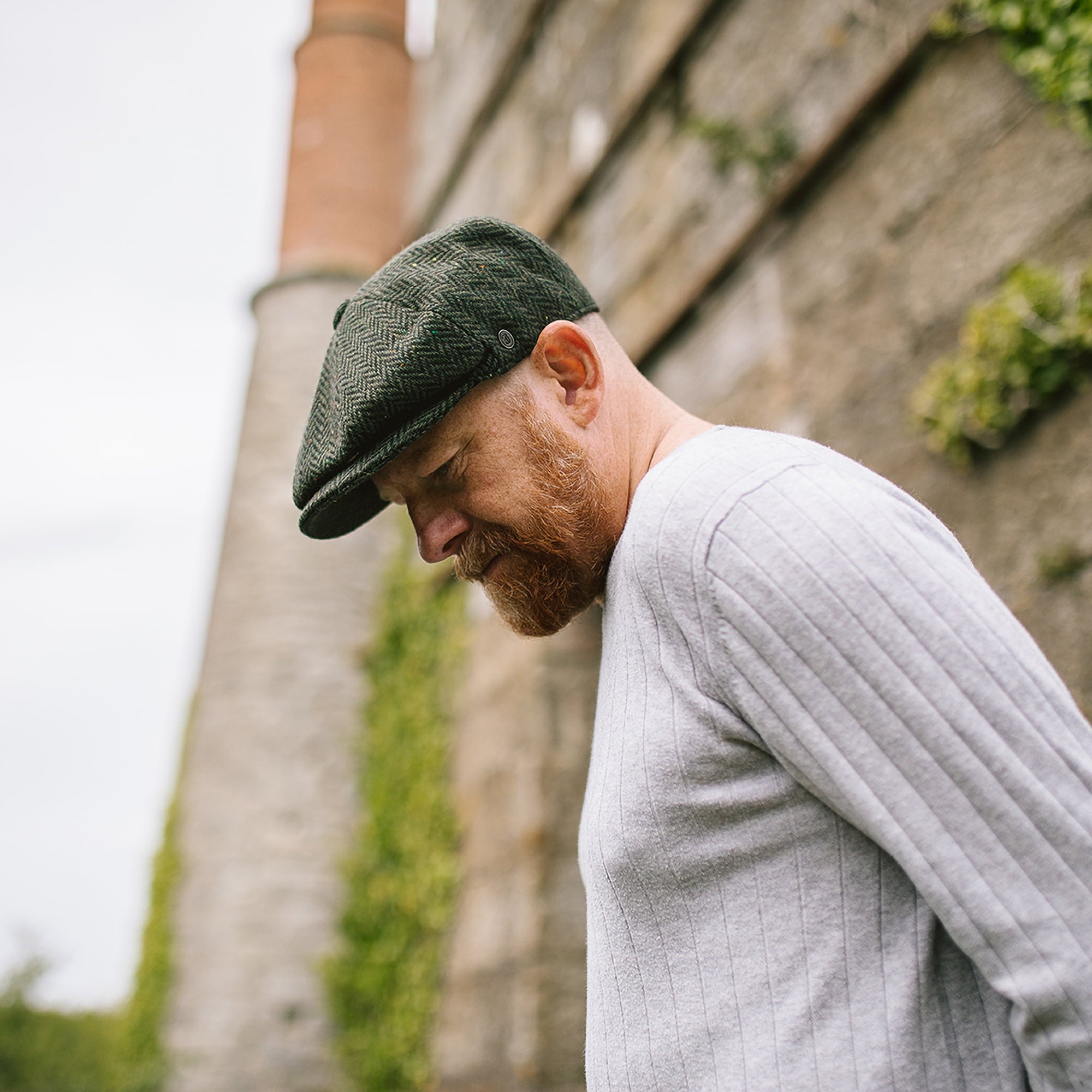 Forest Wool Blend Newsboy Cap - Image 6