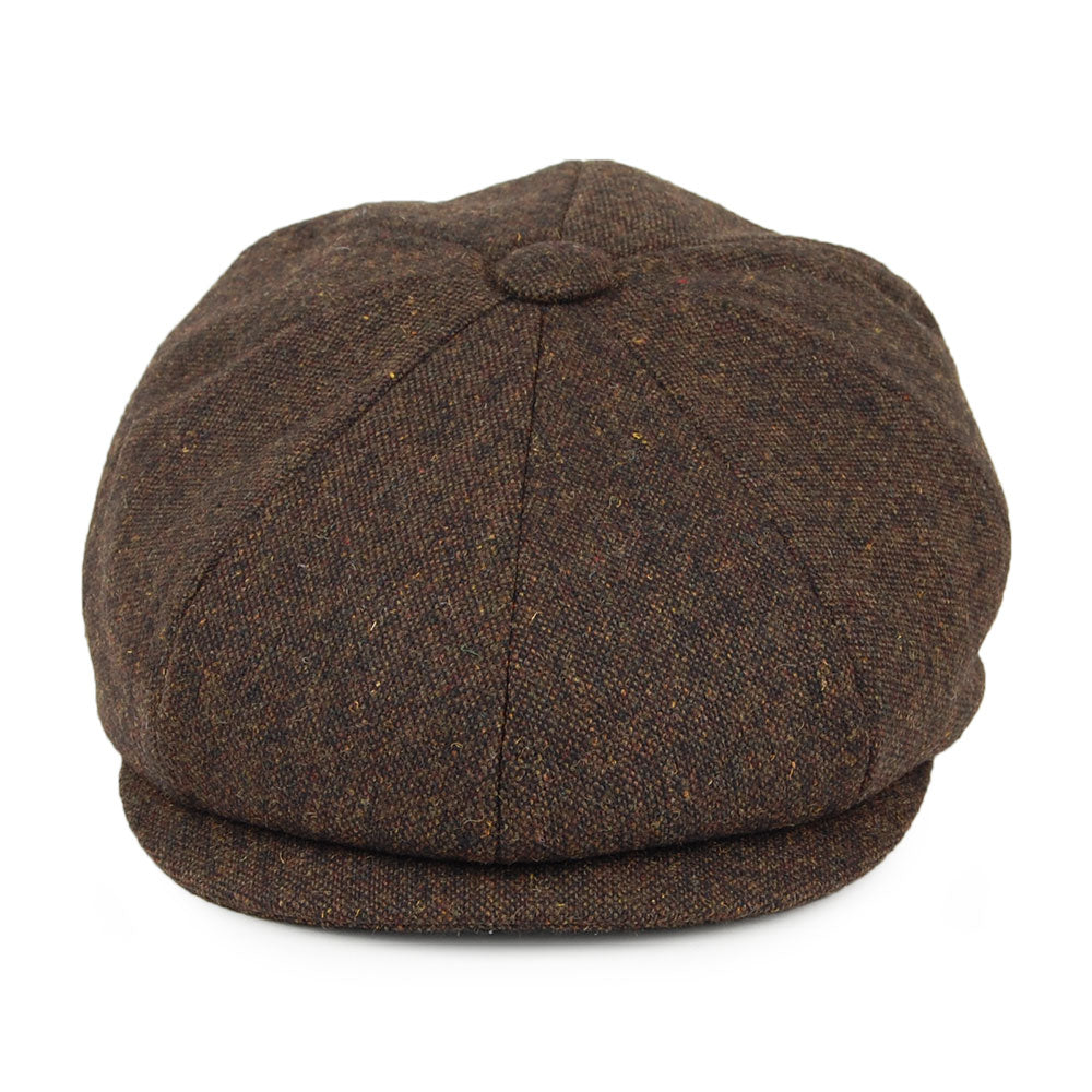 Brown Wool Blend Newsboy Cap - Image 2