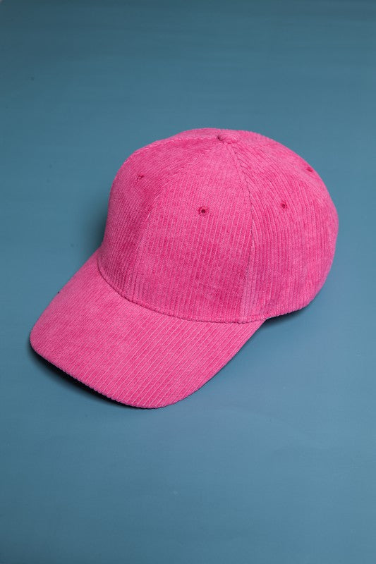 PLAIN CORDUROY BASEBALL CAP - Image 9