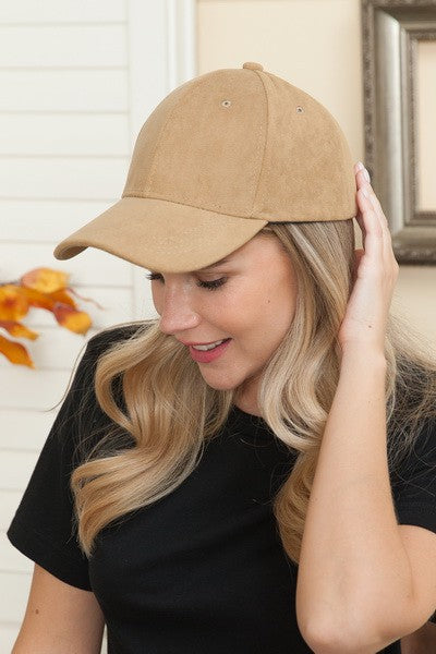 SUEDE VEGAN BASEBALL CAP - Image 2