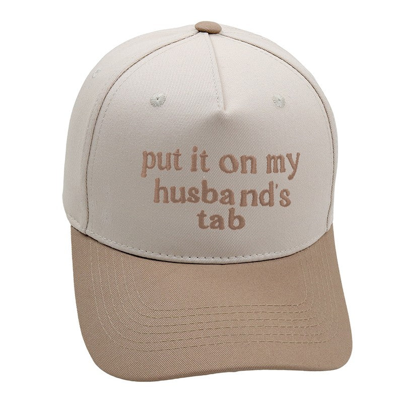 TWO TONE EMBROIDERY WORD BASEBALL HAT CAP - Image 3