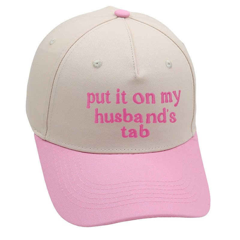 TWO TONE EMBROIDERY WORD BASEBALL HAT CAP - Image 4