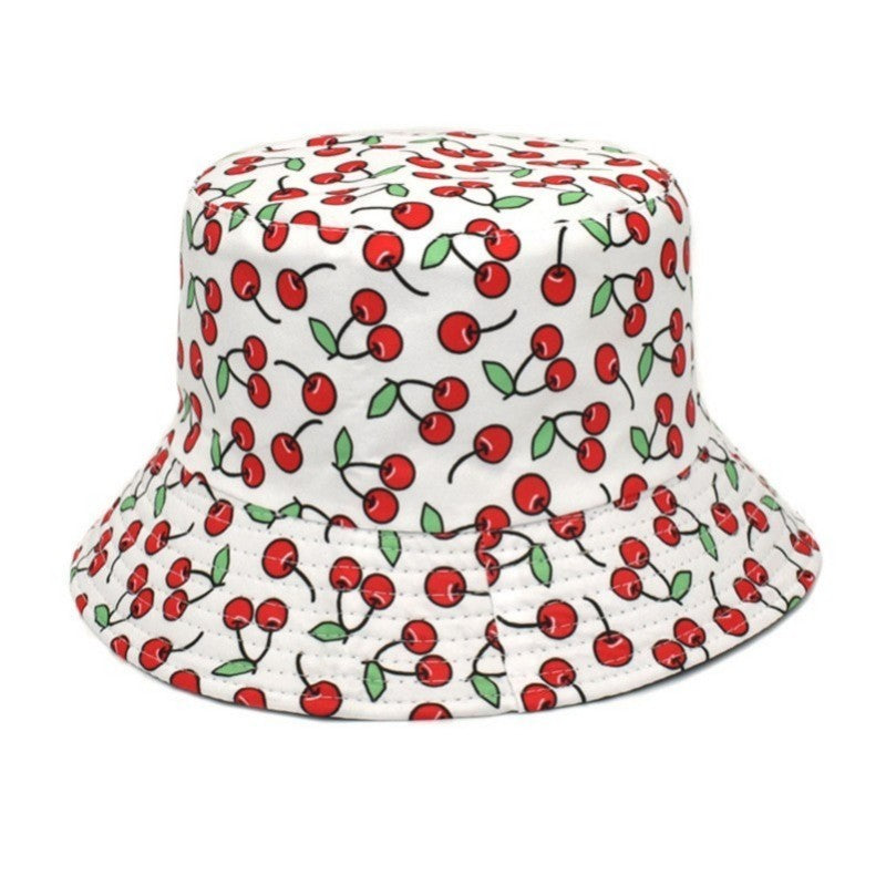 SUMMER FLORAL CHERRY BUCKET HAT - Image 3