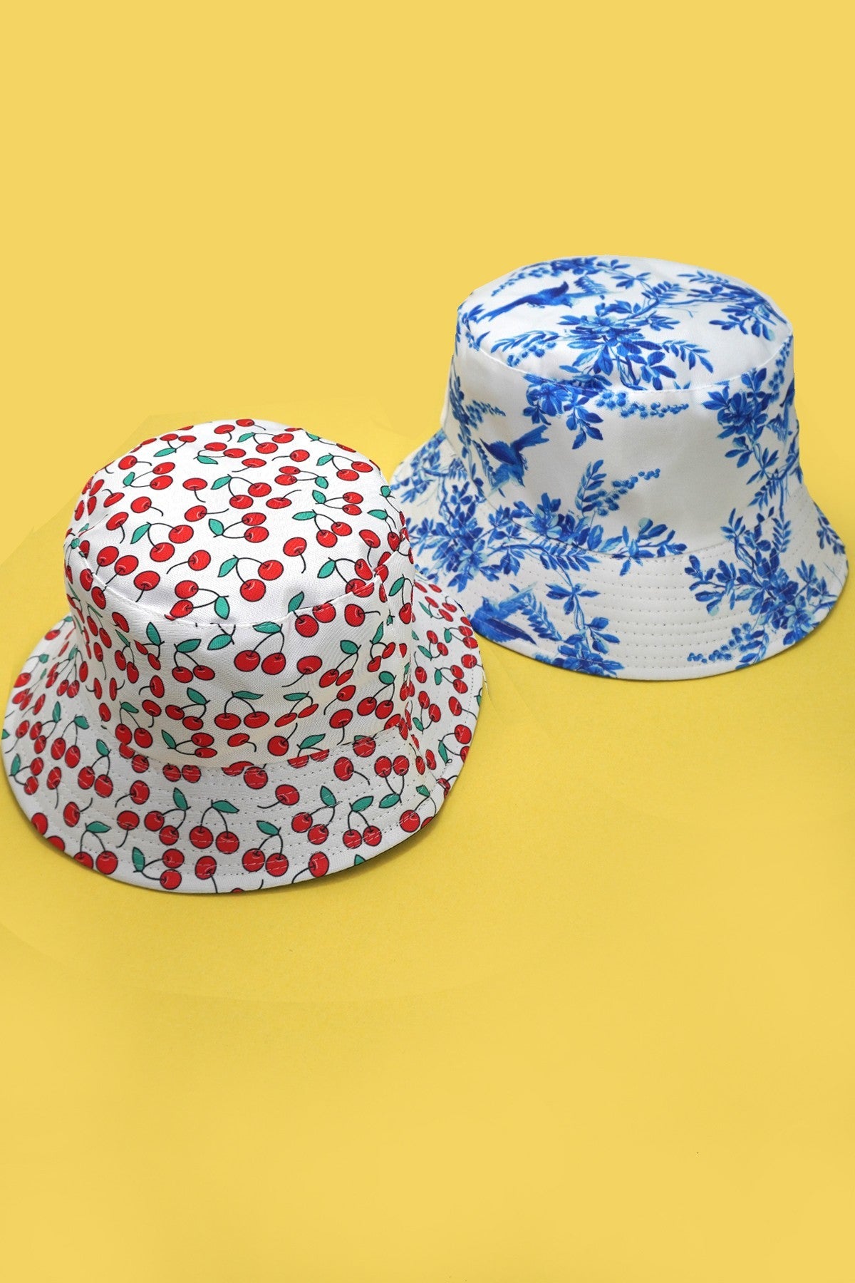 SUMMER FLORAL CHERRY BUCKET HAT - Image 6