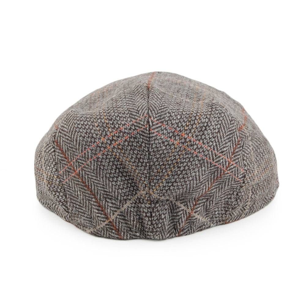 Brown-Grey Baby Tweed Flat Cap - Image 4