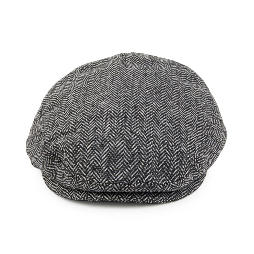Grey Baby Herringbone Flat Cap - Image 2