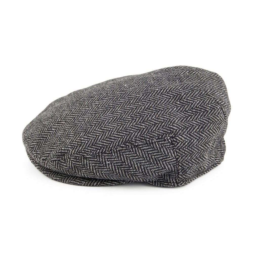Grey Baby Herringbone Flat Cap - Image 3