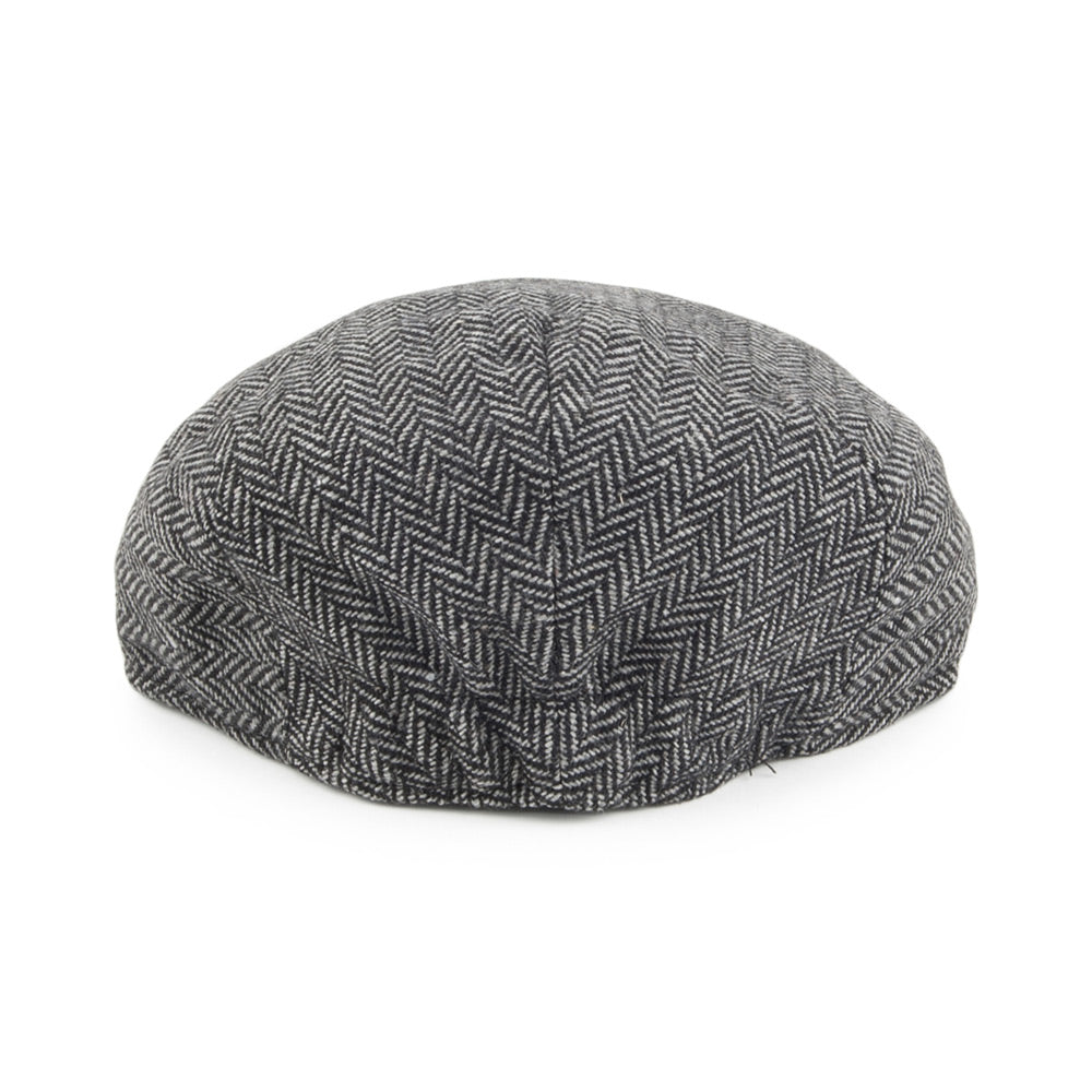 Grey Baby Herringbone Flat Cap - Image 4