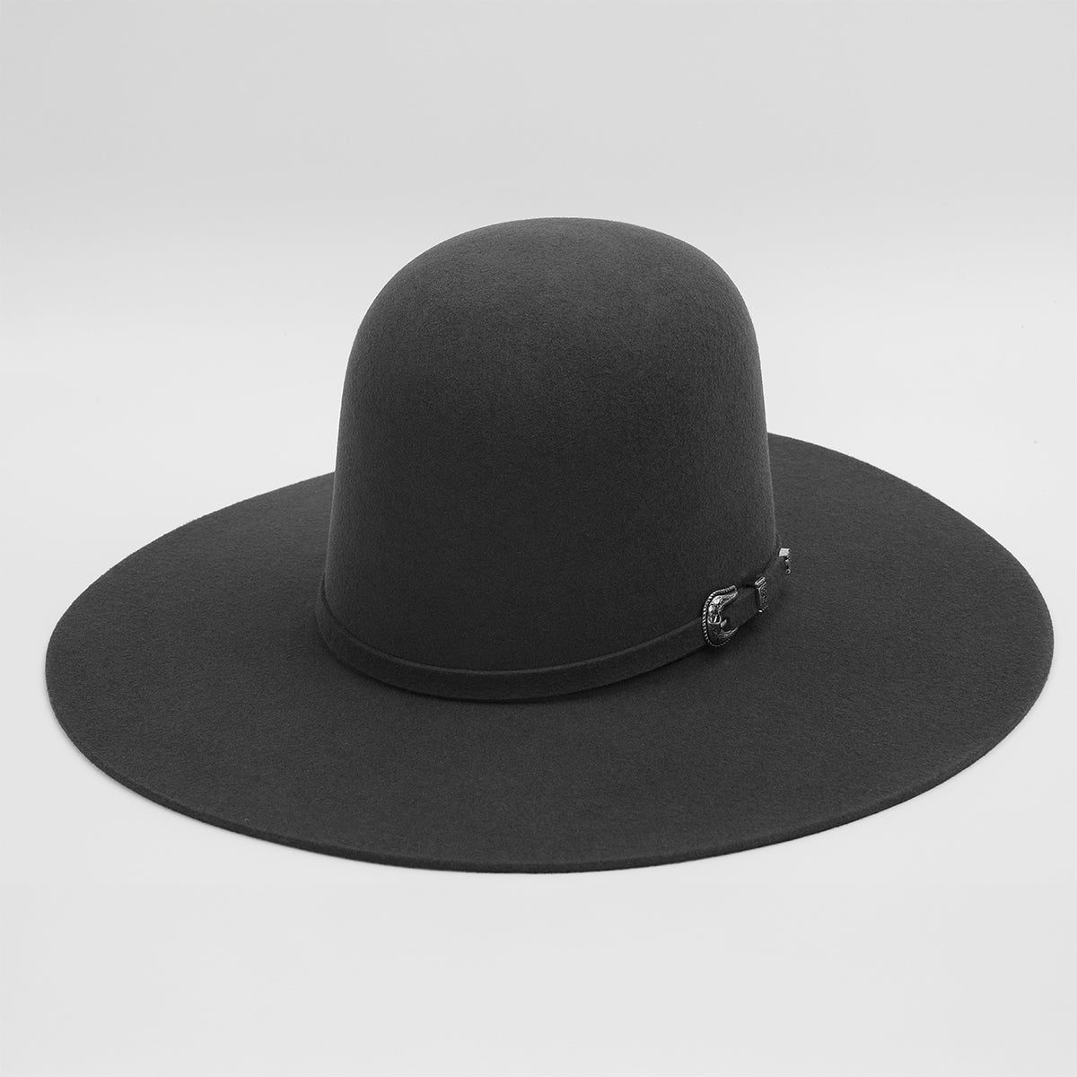 Cuernos Chuecos 6X Charcoal Grey Open Crown Cowboy Felt Hat