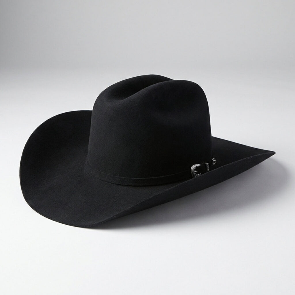 Cuernos Chuecos Chaparral 100X Black Fur Felt Cowboy Hat