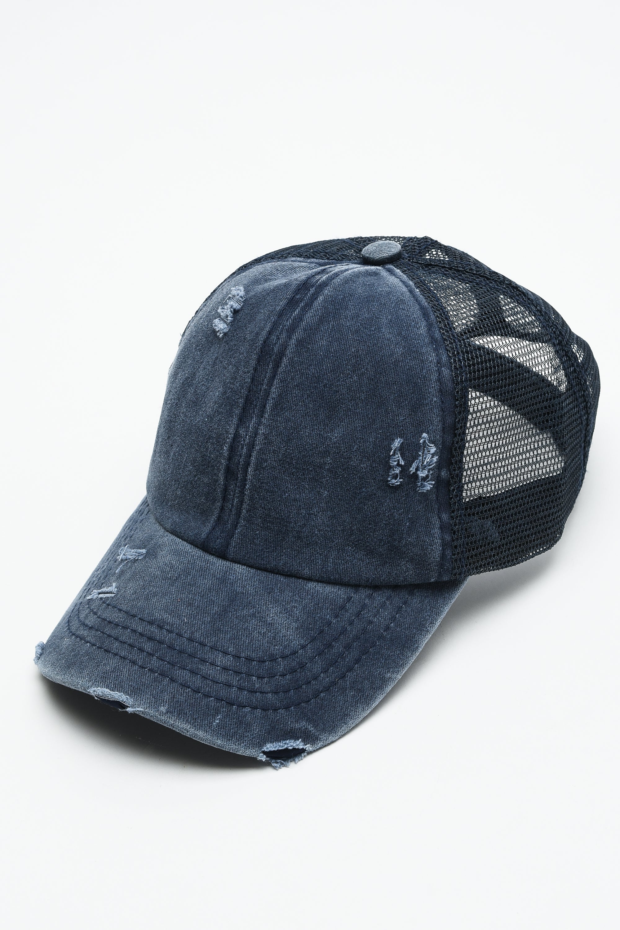 PREMIUM DISTRESS MESH BACK BASEBALL CAP - Image 22