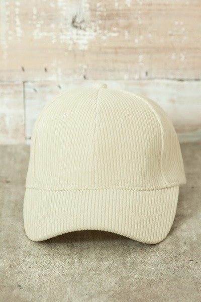 PLAIN CORDUROY BASEBALL CAP - Image 15
