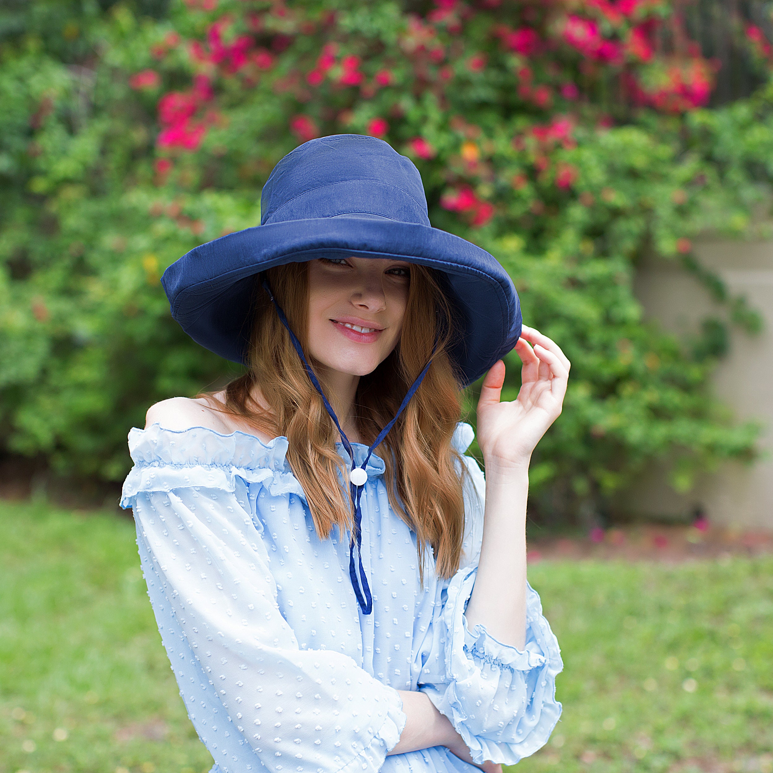 Adjustable Size Womens to Fit All Heads Soft Brim Floppy Extra Wide Brimmed Bucket Hat for Women All Season Foldable Hat for Ladies Yellow - Image 5
