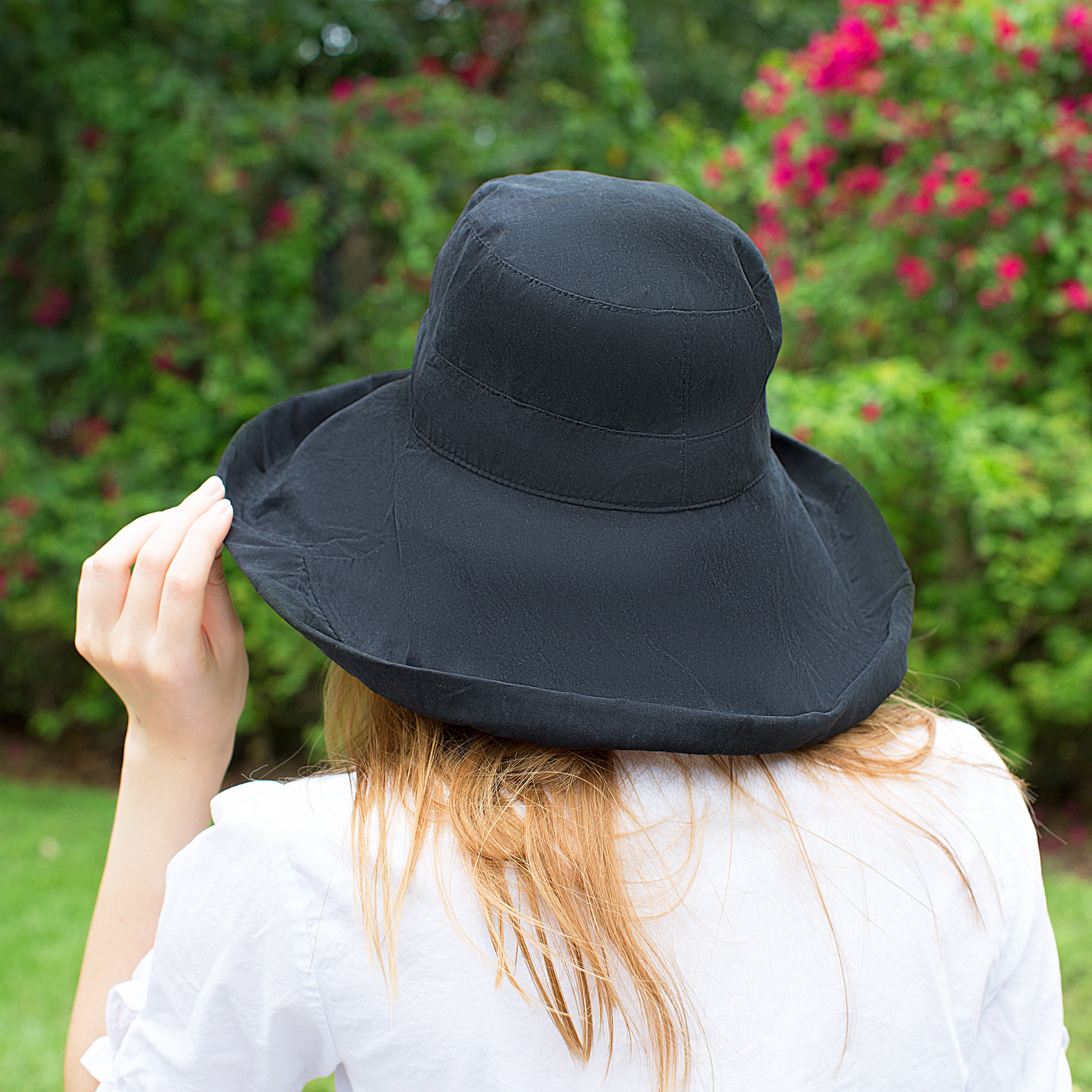 Adjustable Size Womens to Fit All Heads Soft Brim Floppy Extra Wide Brimmed Bucket Hat for Women All Season Foldable Hat for Ladies Yellow - Image 7