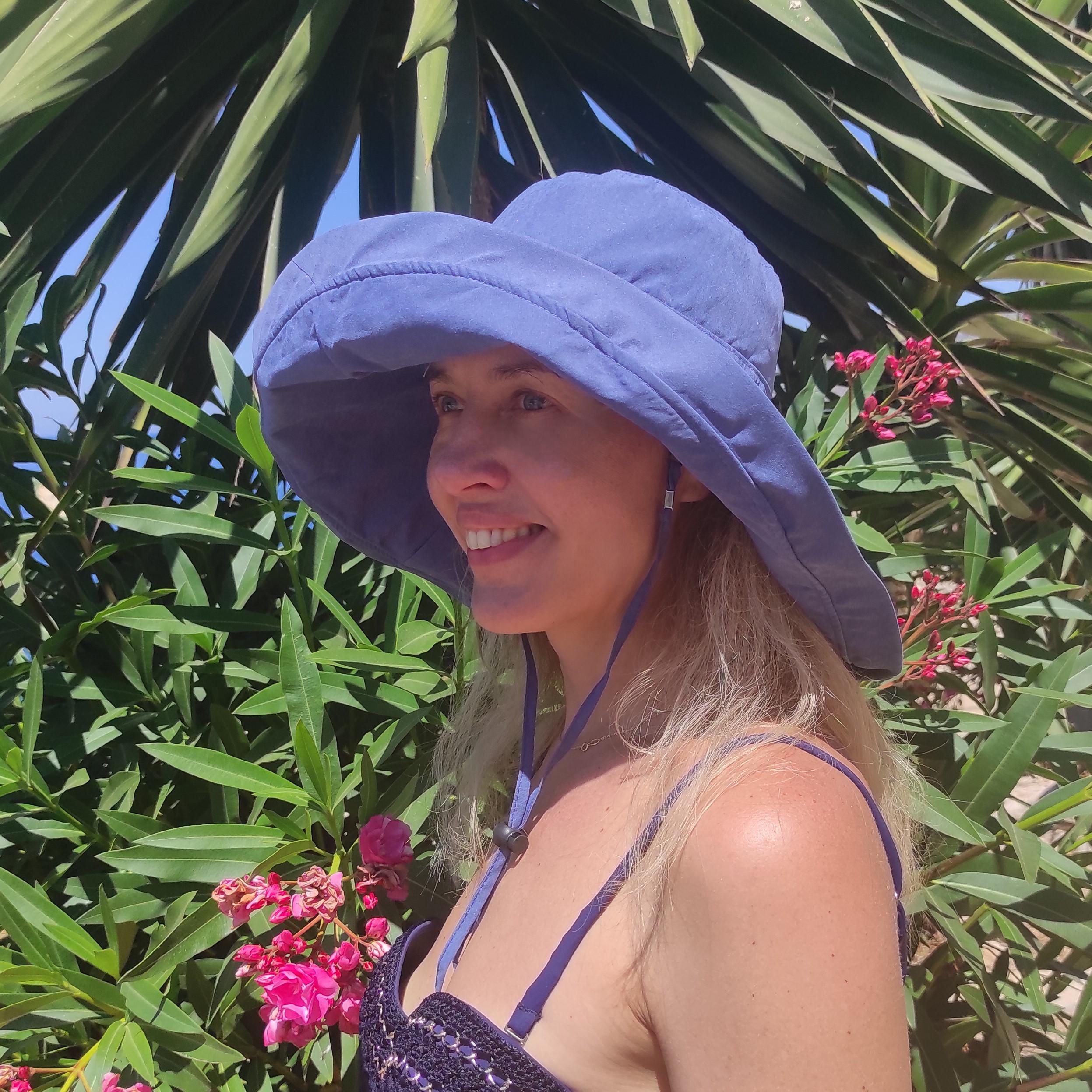 Adjustable Size Womens to Fit All Heads Soft Brim Floppy Extra Wide Brimmed Bucket Hat for Women All Season Foldable Hat for Ladies Yellow - Image 8