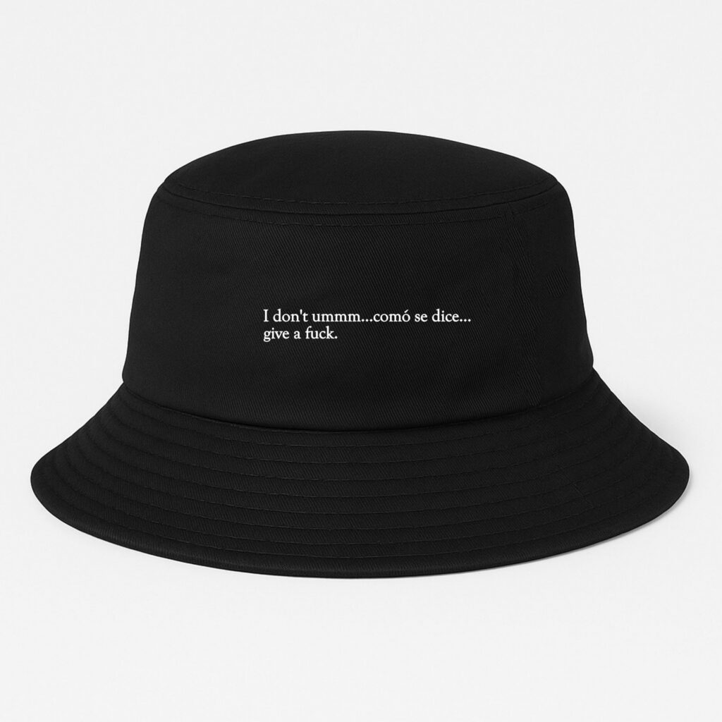 Bucket Hat, Como Se Dice, 100% Cotton Lightweight Printed Summer Hat