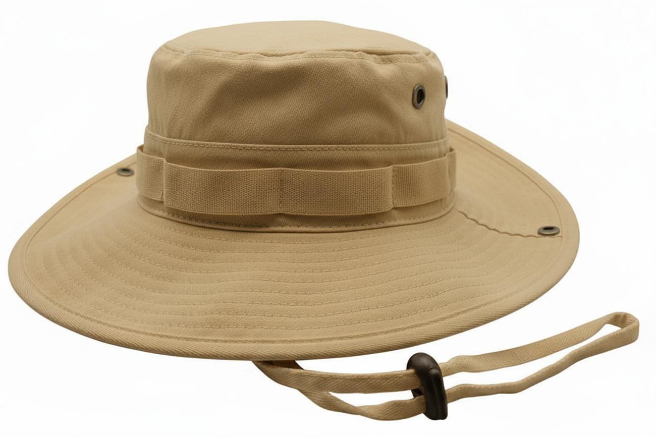Cotton Boonie Hat- Adjustable UPF 50+ Outdoor Sun Protection- Embroidery Ready - Image 10