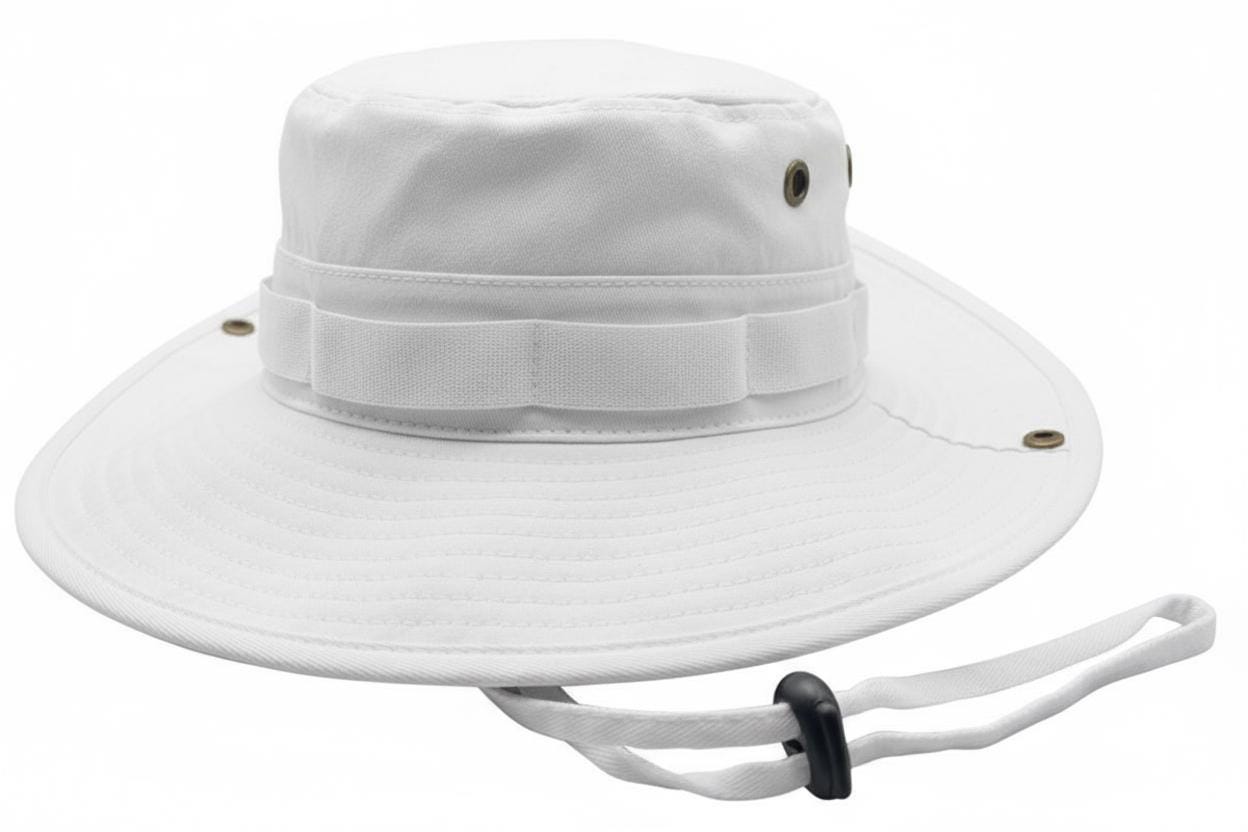 Cotton Boonie Hat- Adjustable UPF 50+ Outdoor Sun Protection- Embroidery Ready - Image 8