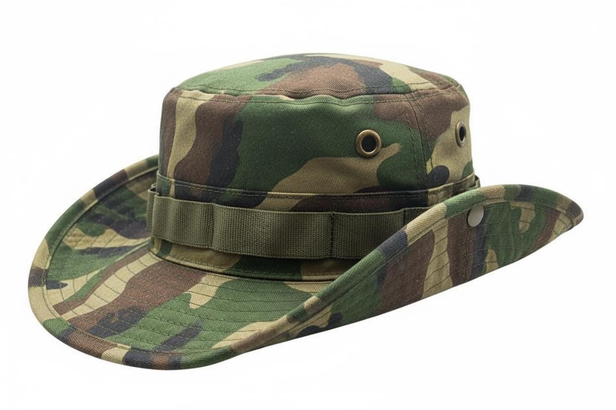 Cotton Boonie Hat- Adjustable UPF 50+ Outdoor Sun Protection- Embroidery Ready - Image 7