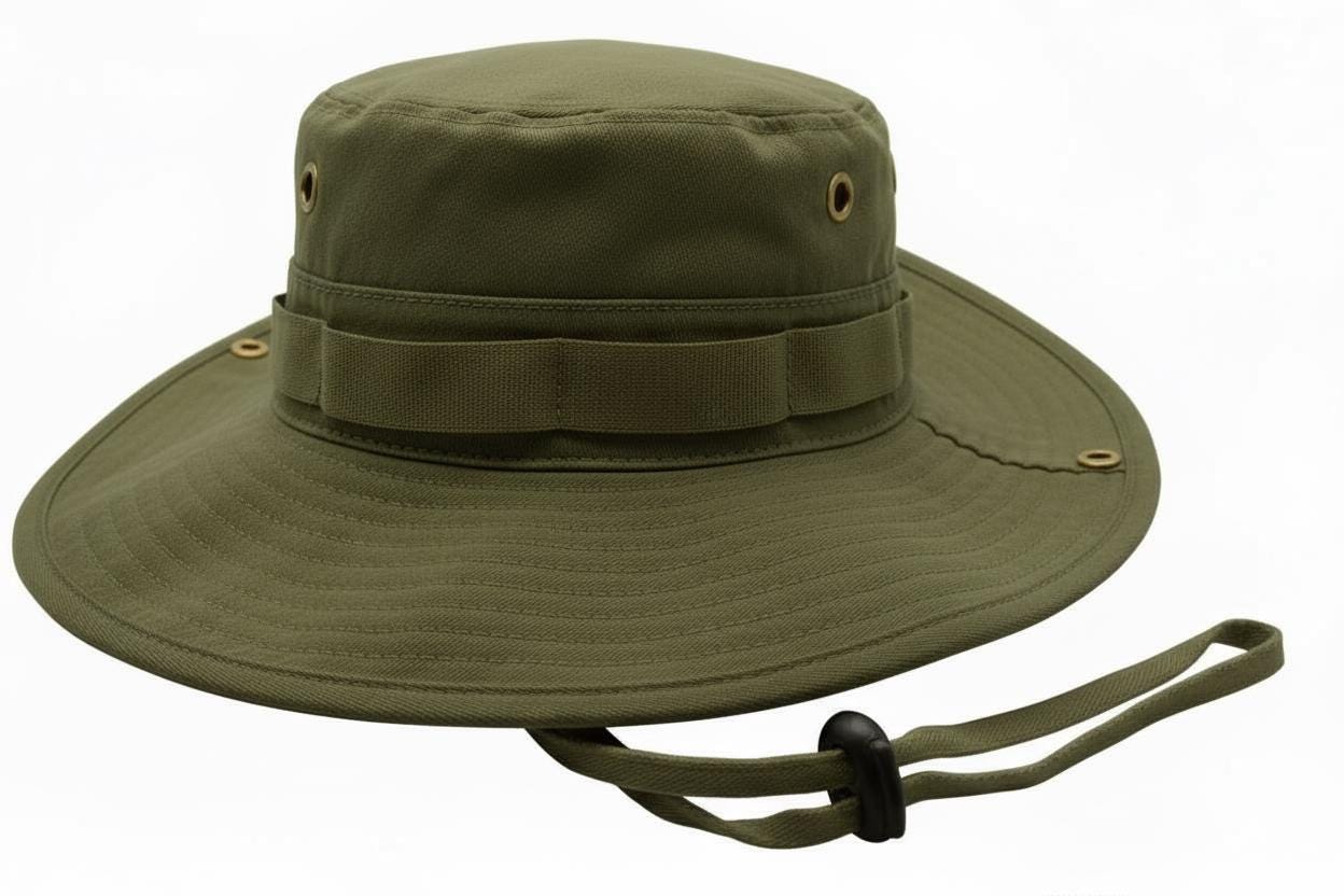 Cotton Boonie Hat- Adjustable UPF 50+ Outdoor Sun Protection- Embroidery Ready - Image 11