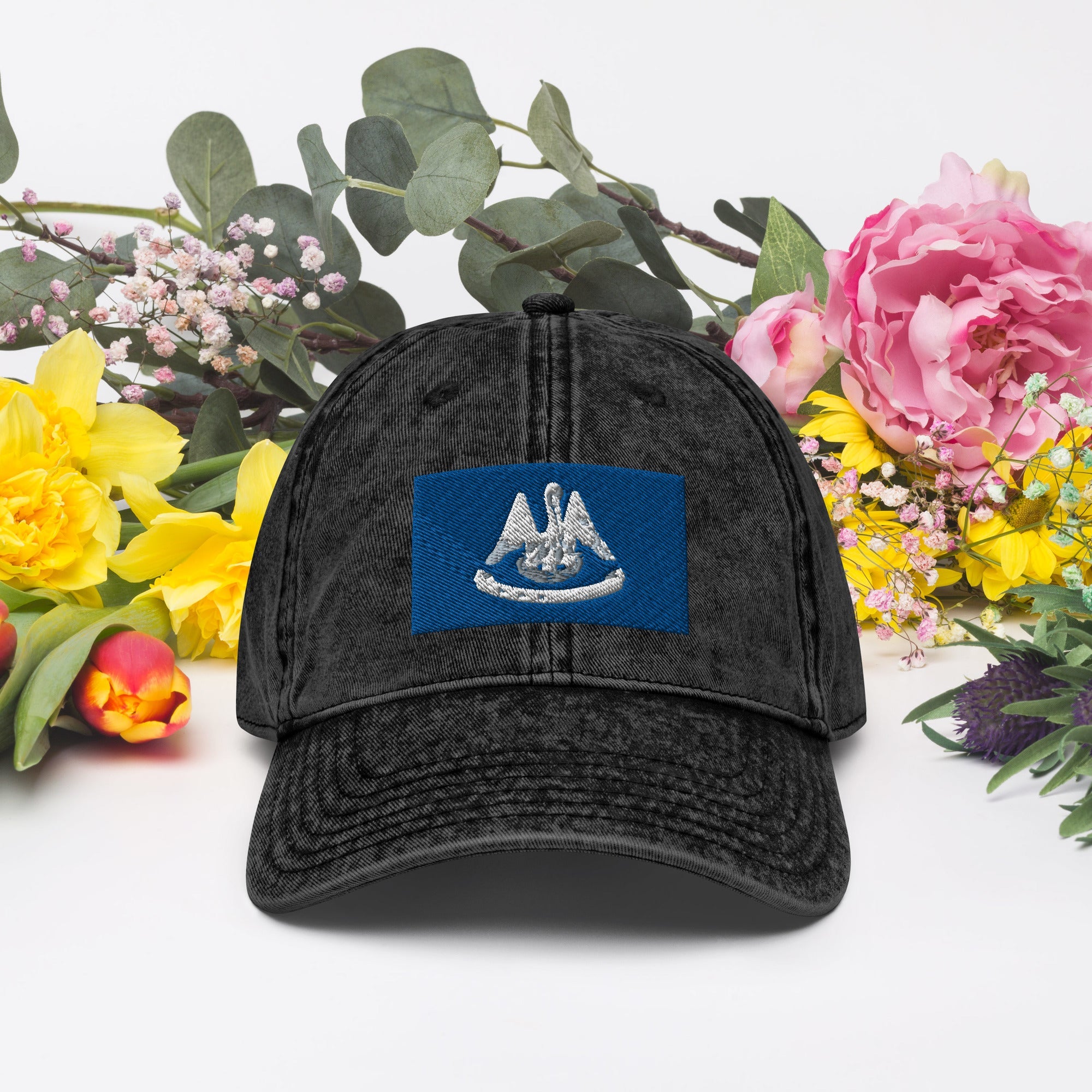 Louisiana Flag Vintage Cotton Twill Cap