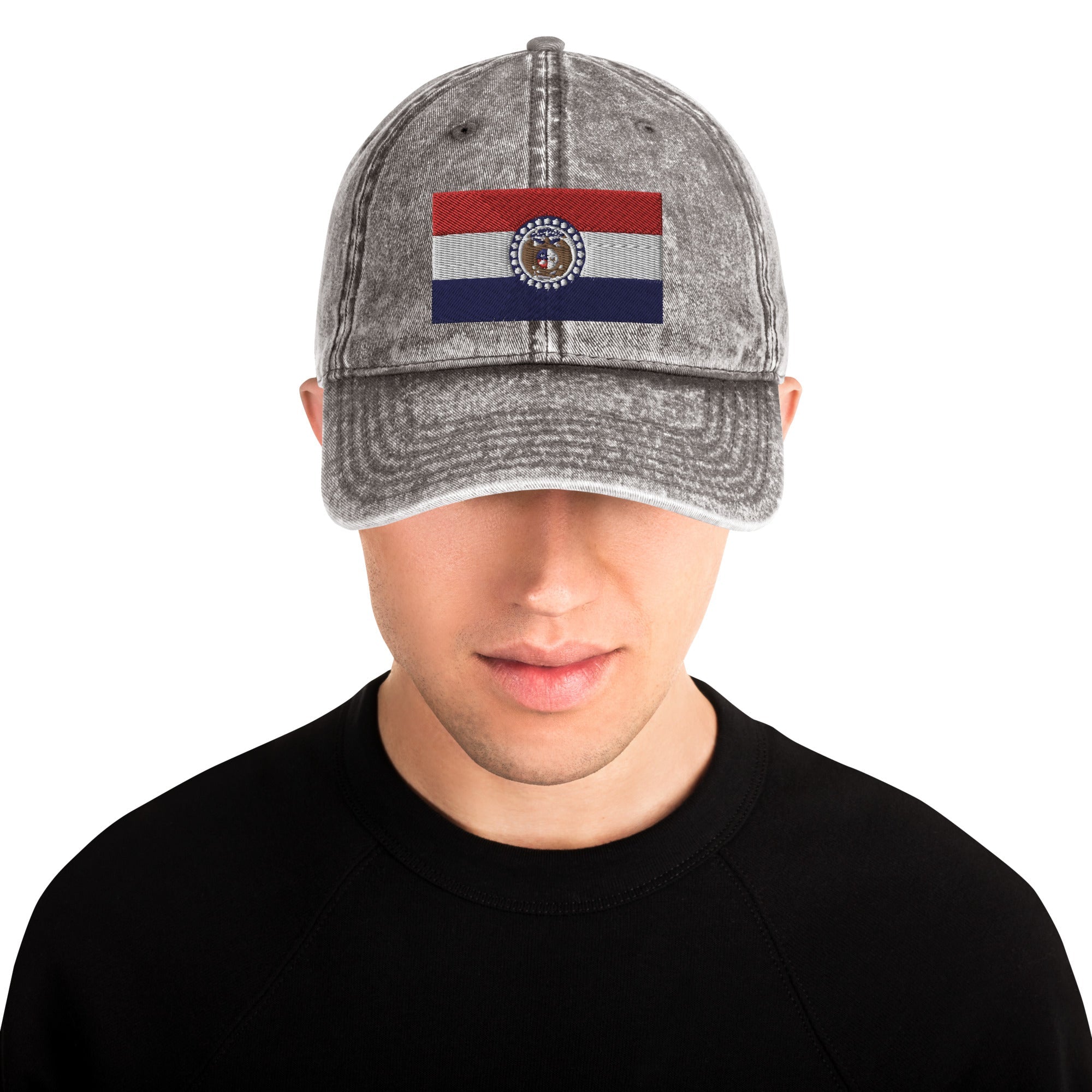 Missouri Flag Vintage Cotton Twill Cap