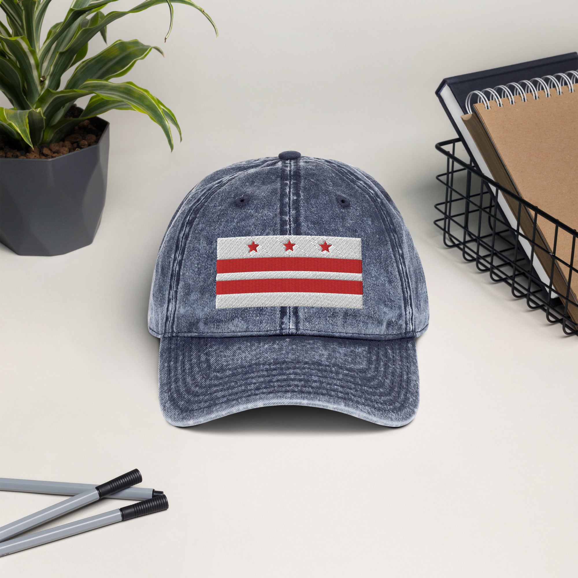Washington Flag Vintage Cotton Twill Cap